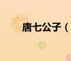 唐七公子（说一说唐七公子的简介）