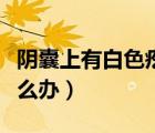 阴囊上有白色疙瘩是什么（阴囊有白色疙瘩怎么办）