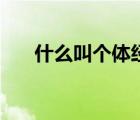 什么叫个体经济组织（个体经济组织）