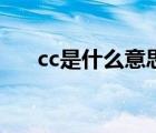 cc是什么意思的缩写（cc是什么意思）