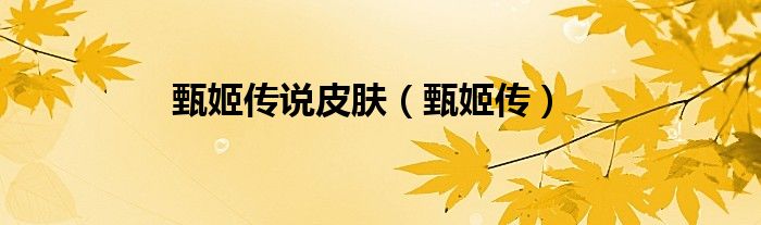 甄姬传说皮肤（甄姬传）