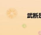 武断是什么意思（武断）