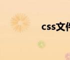 css文件扩展名（css文件）