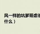 风一样的坑爹哥虐杀原形（风一样的坑爹哥在逆战的战队叫什么）