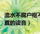 流水不腐户枢不蠹读音意思（流水不腐户枢不蠹的读音）