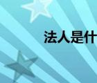 法人是什么部门（法人是什么）