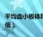 平均血小板体积偏低儿童（平均血小板体积偏低）
