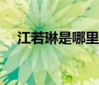 江若琳是哪里人（江若琳个人资料简介）