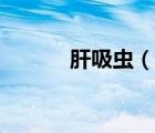 肝吸虫（说一说肝吸虫的简介）