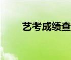 艺考成绩查询山东（艺考成绩查询）