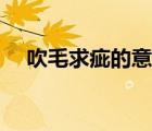 吹毛求疵的意思什么（吹毛求疵的意思）