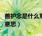 善护念是什么意思指的是什么（善护念是什么意思）