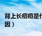 背上长痘痘是什么原因（背部长痘痘是什么原因）