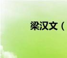 梁汉文（说一说梁汉文的简介）