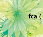 fca（说一说fca的简介）