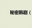 秘密韩剧（说一说秘密韩剧的简介）