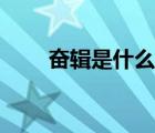 奋辑是什么意思（粉籍是什么意思）