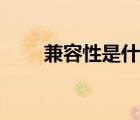 兼容性是什么意思（兼容性是什么）