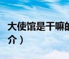 大使馆是干嘛的（说一说大使馆是干嘛的的简介）