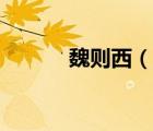 魏则西（说一说魏则西的简介）