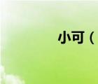 小可（说一说小可的简介）