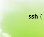 ssh（说一说ssh的简介）