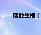 落地生根（说一说落地生根的简介）