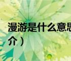 漫游是什么意思（说一说漫游是什么意思的简介）