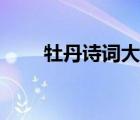 牡丹诗词大全五言（牡丹诗词大全）