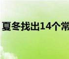 夏冬找出14个常见字（夏冬百里翰全部章节）