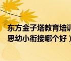 东方金子塔教育培训中心学费（东方金子塔幼小衔接与学而思幼小衔接哪个好）