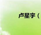 卢星宇（说一说卢星宇的简介）
