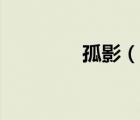 孤影（说一说孤影的简介）
