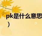 pk是什么意思（说一说pk是什么意思的简介）