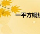一平方铜线能带多少瓦（一平方）