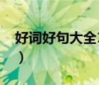 好词好句大全10字优美（好词好句大全10字）