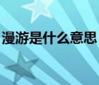 漫游是什么意思 男女之间（漫游是什么意思）