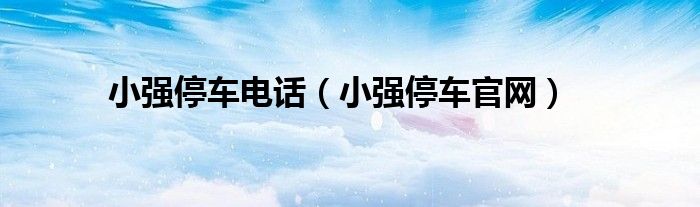 小强停车电话（小强停车官网）
