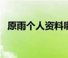 原雨个人资料哪里人（原雨的男朋友是谁）