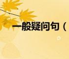一般疑问句（说一说一般疑问句的简介）