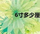 6寸多少厘米最好（6寸多少厘米）