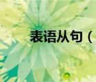 表语从句（说一说表语从句的简介）