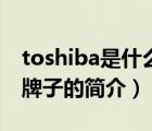 toshiba是什么牌子（说一说toshiba是什么牌子的简介）