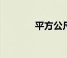 平方公尺是多大（平方公尺）