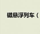 磁悬浮列车（说一说磁悬浮列车的简介）