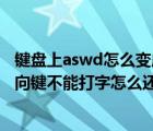 键盘上aswd怎么变成了上下左右（电脑键盘asdw键变成方向键不能打字怎么还原）