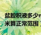 盆腔积液多少mm是正常的（盆腔积液多少毫米算正常范围）