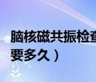 脑核磁共振检查一次多少钱（核磁共振检查需要多久）
