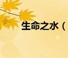 生命之水（说一说生命之水的简介）