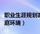 职业生涯规划家庭环境分析（职业生涯规划家庭环境）